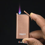 First Dot Creative Slim Red Jet Flame Cigarette Lighter