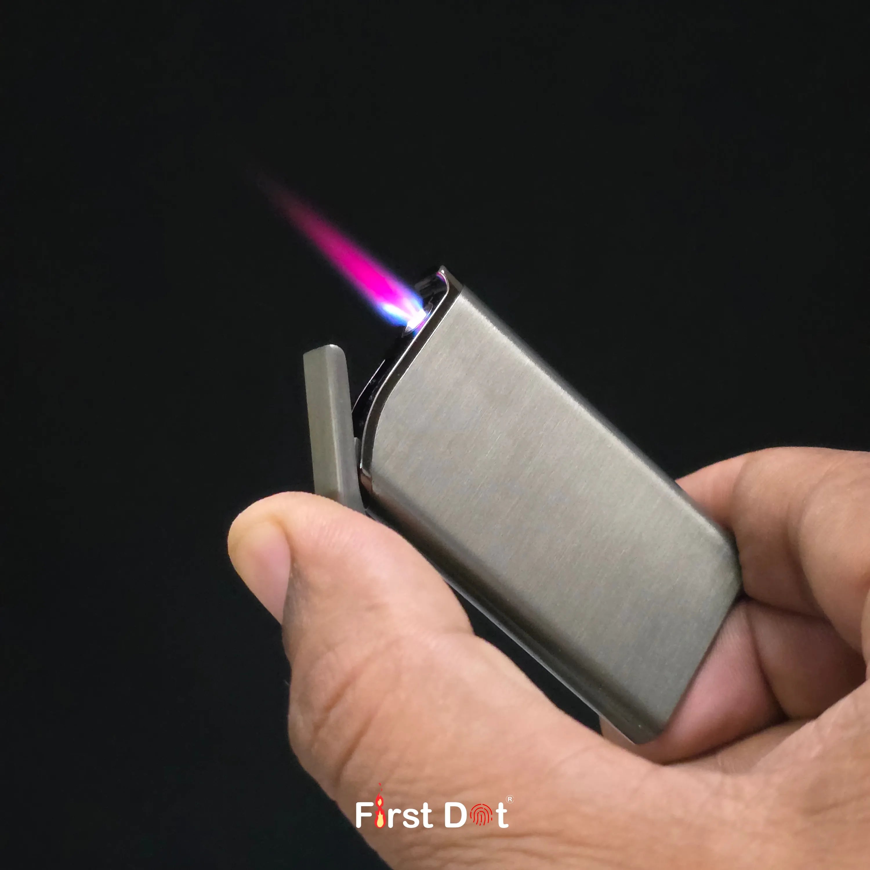 First Dot Creative Slim Red Jet Flame Cigarette Lighter