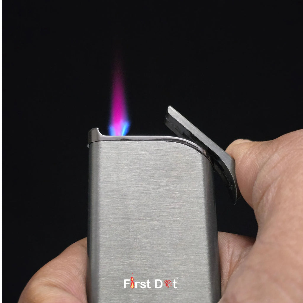 First Dot Creative Slim Red Jet Flame Cigarette Lighter