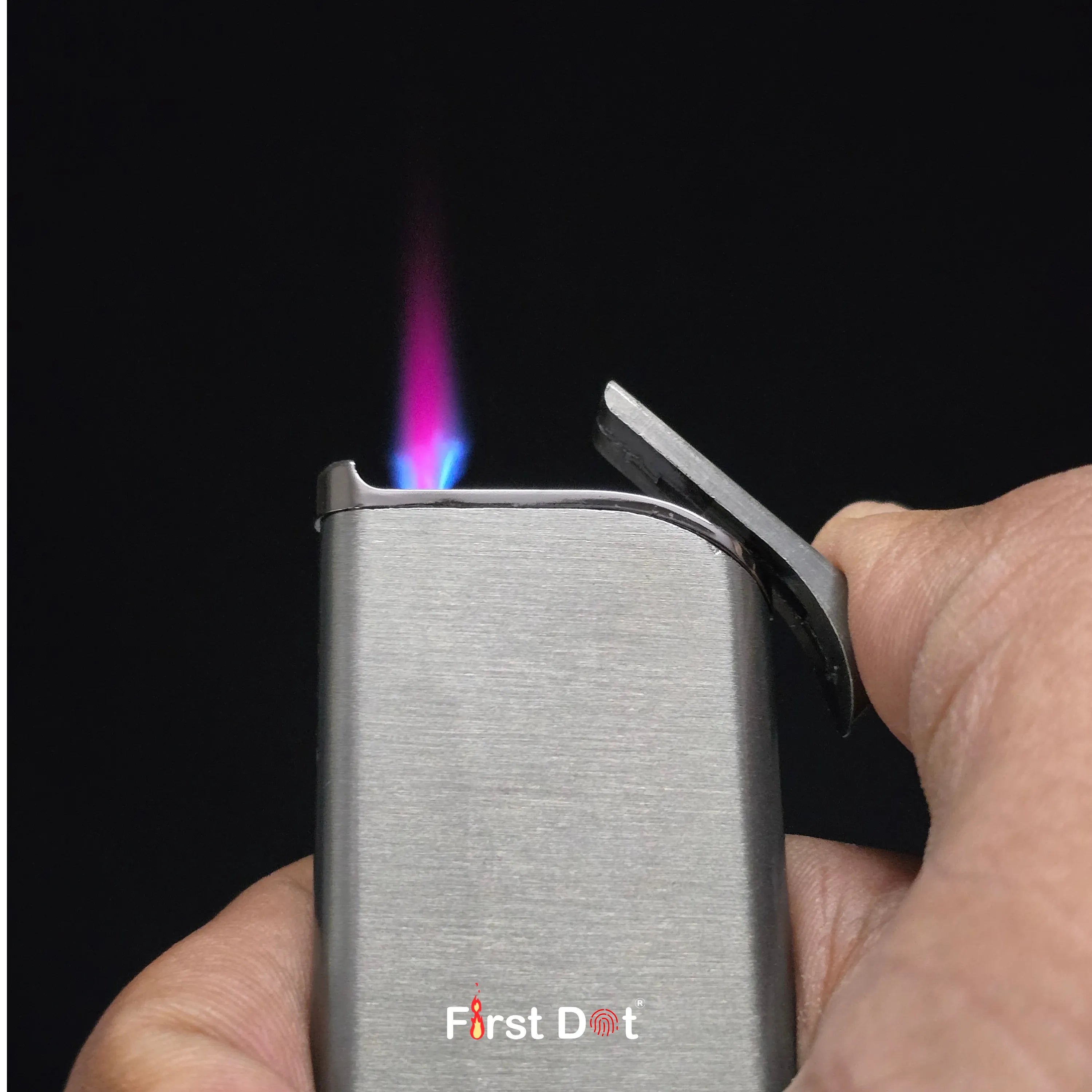 First Dot Creative Slim Red Jet Flame Cigarette Lighter