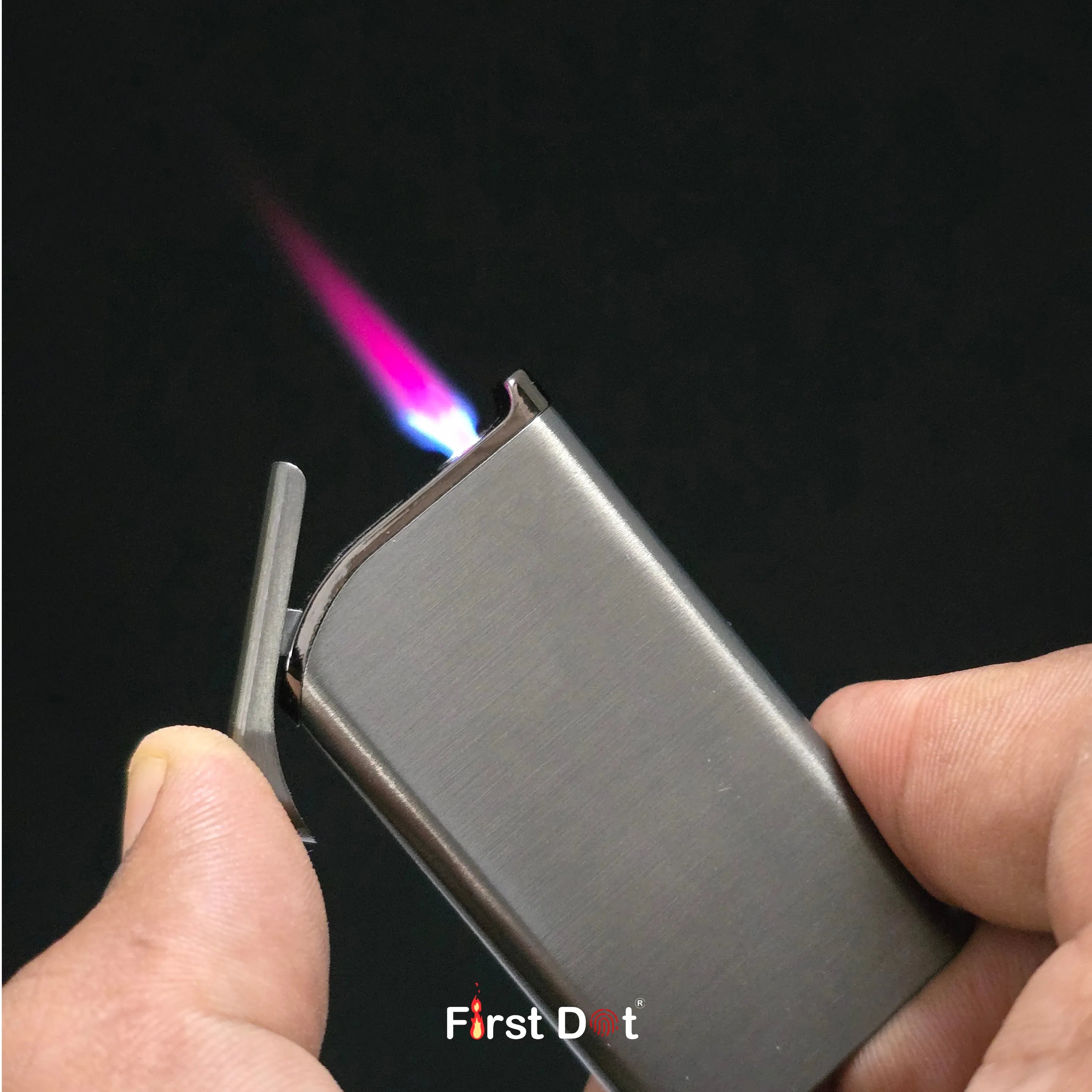 First Dot Creative Slim Red Jet Flame Cigarette Lighter