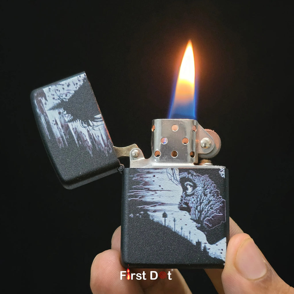 First Dot Dark Artistic Illustration Lighters Pack of 2