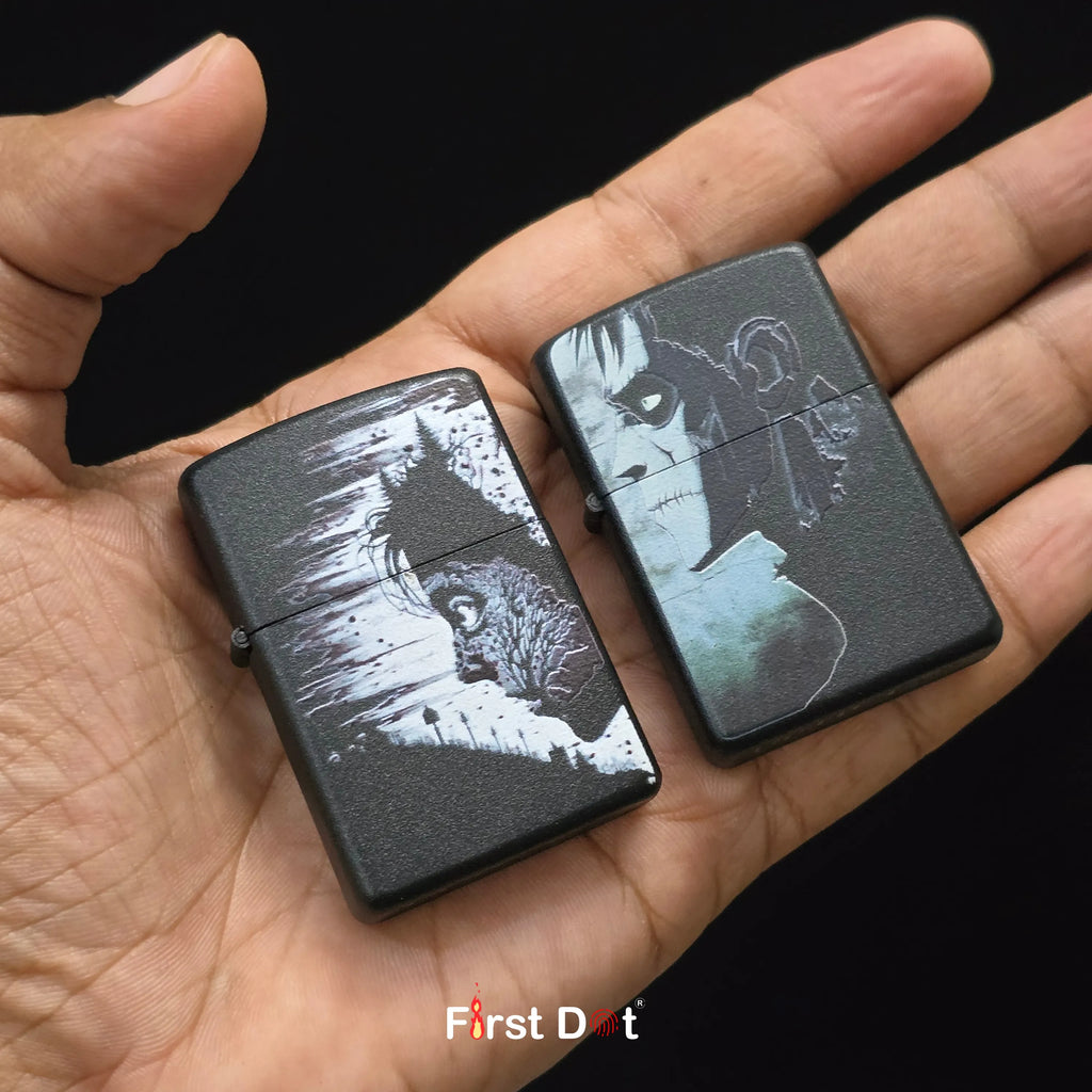 First Dot Dark Artistic Illustration Lighters Pack of 2