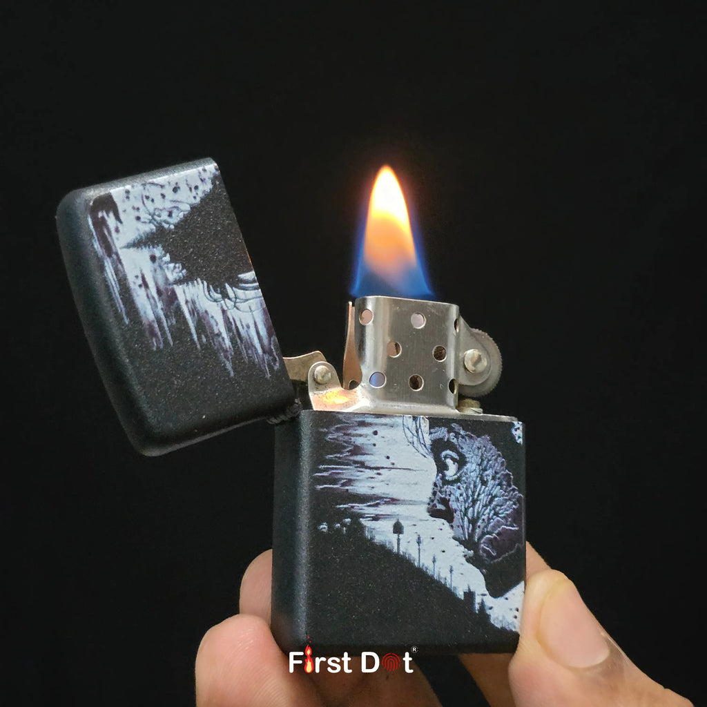 First Dot Dark Artistic Illustration Lighters Pack of 2