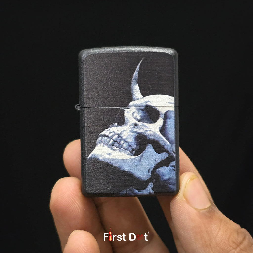 First Dot Dark Gothic Skull Art Lighters Pack of 2