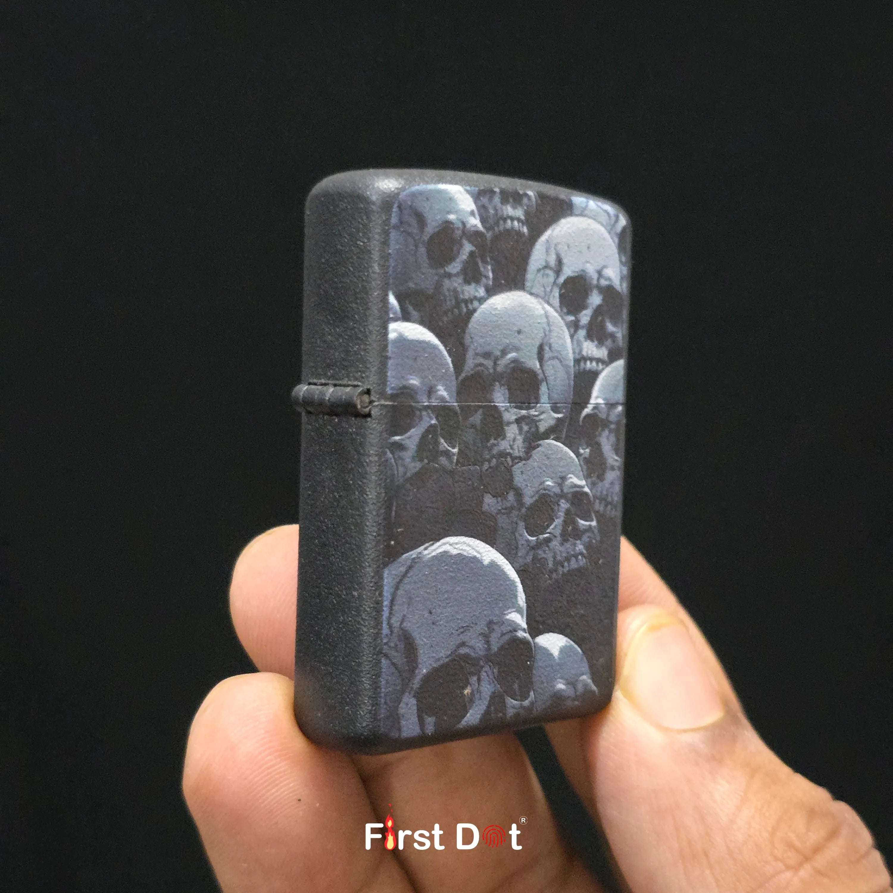 First Dot Dark Gothic Skull Art Lighters Pack of 2