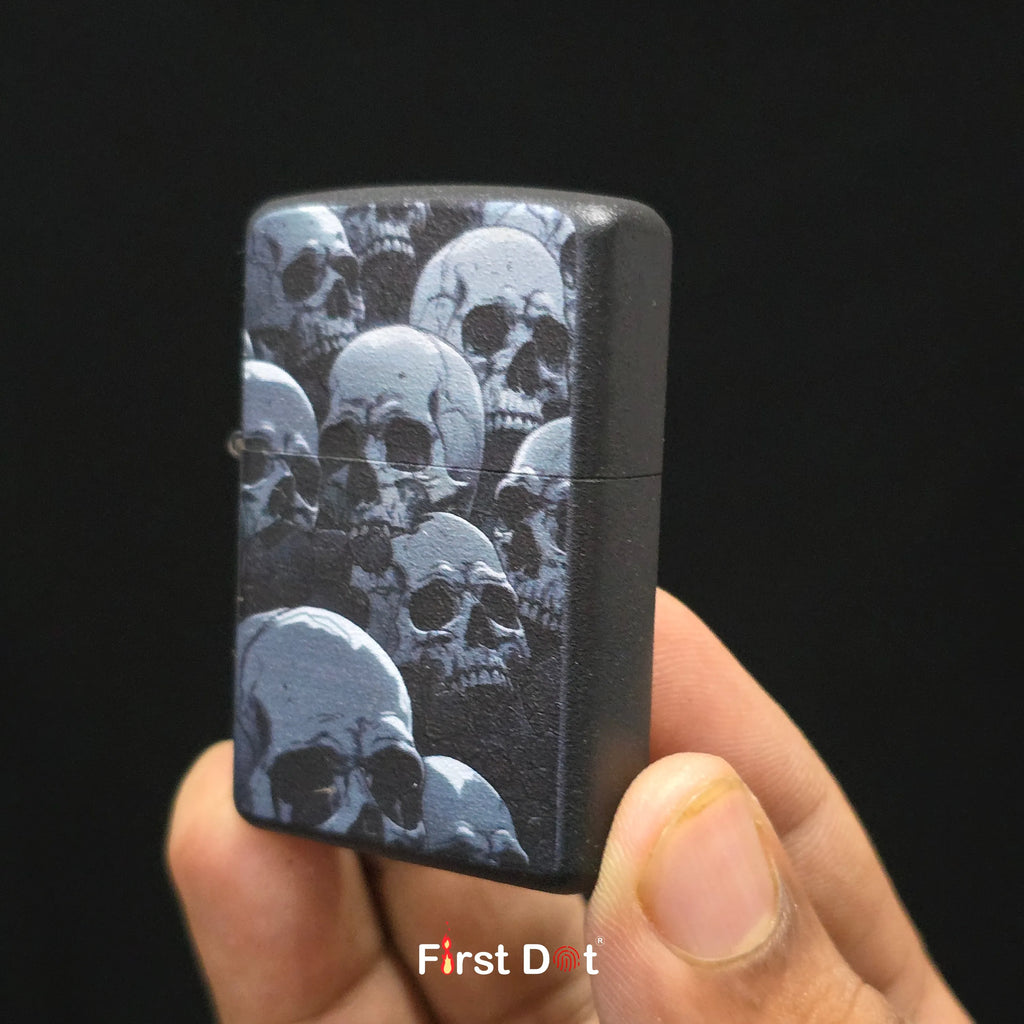 First Dot Dark Gothic Skull Art Lighters Pack of 2