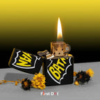 Lighter with 'Batman' branding on a dark background