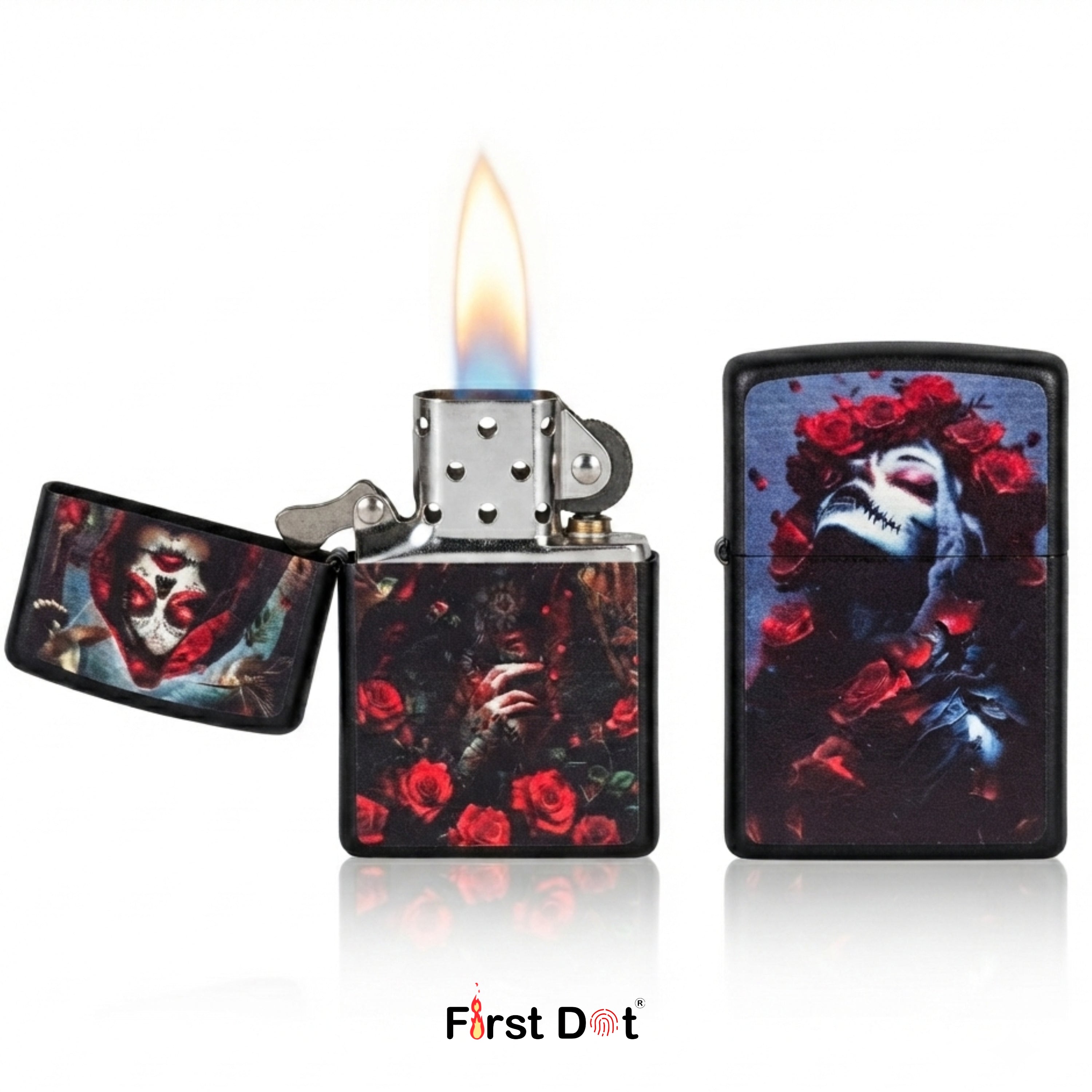 First Dot Dark Romance Skull & Rose Pack of 2