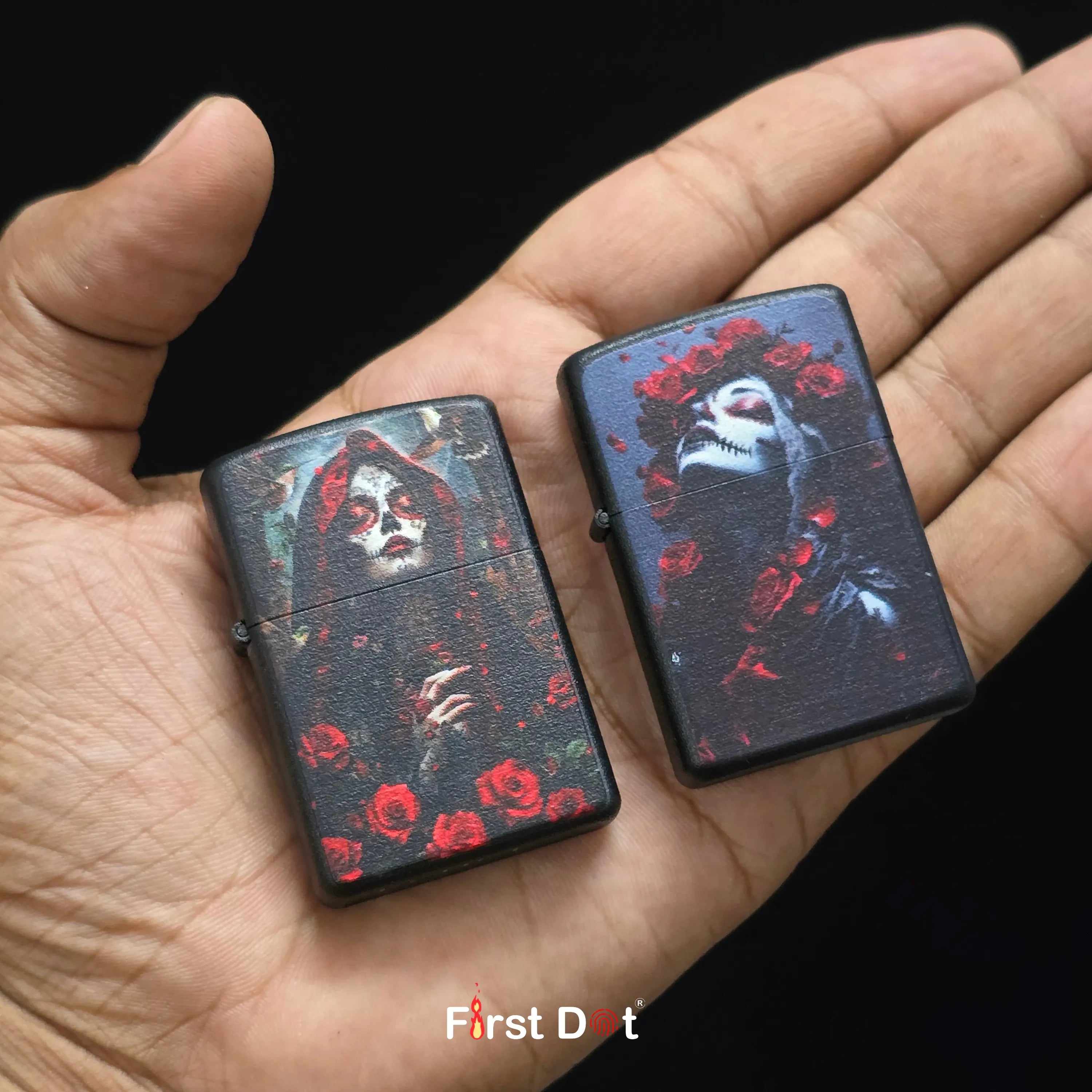 First Dot Dark Romance Skull & Rose Pack of 2