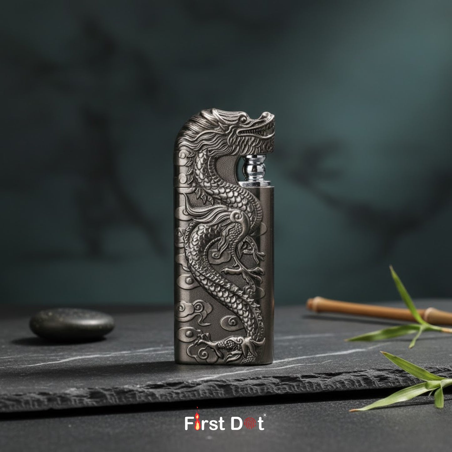 Dragon Dual Flame Wind-Resistant Metal Lighter