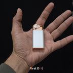 Eagle Dual Flame Wind-Resistant Metal Lighter (Silver)