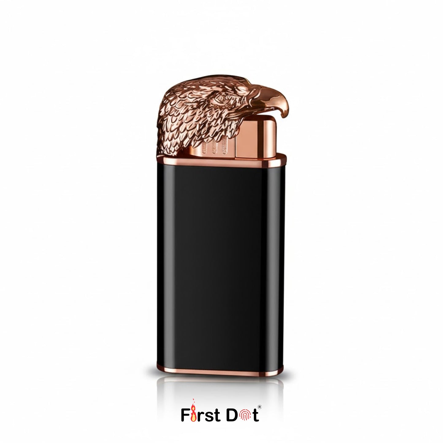 Eagle Dual Flame Wind-Resistant Metal Lighter (Black)