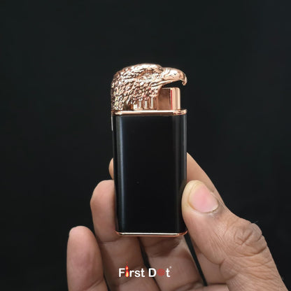 Eagle Dual Flame Wind-Resistant Metal Lighter (Black)