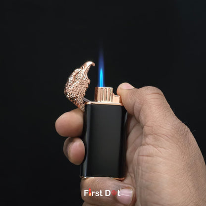 Eagle Dual Flame Wind-Resistant Metal Lighter (Black)
