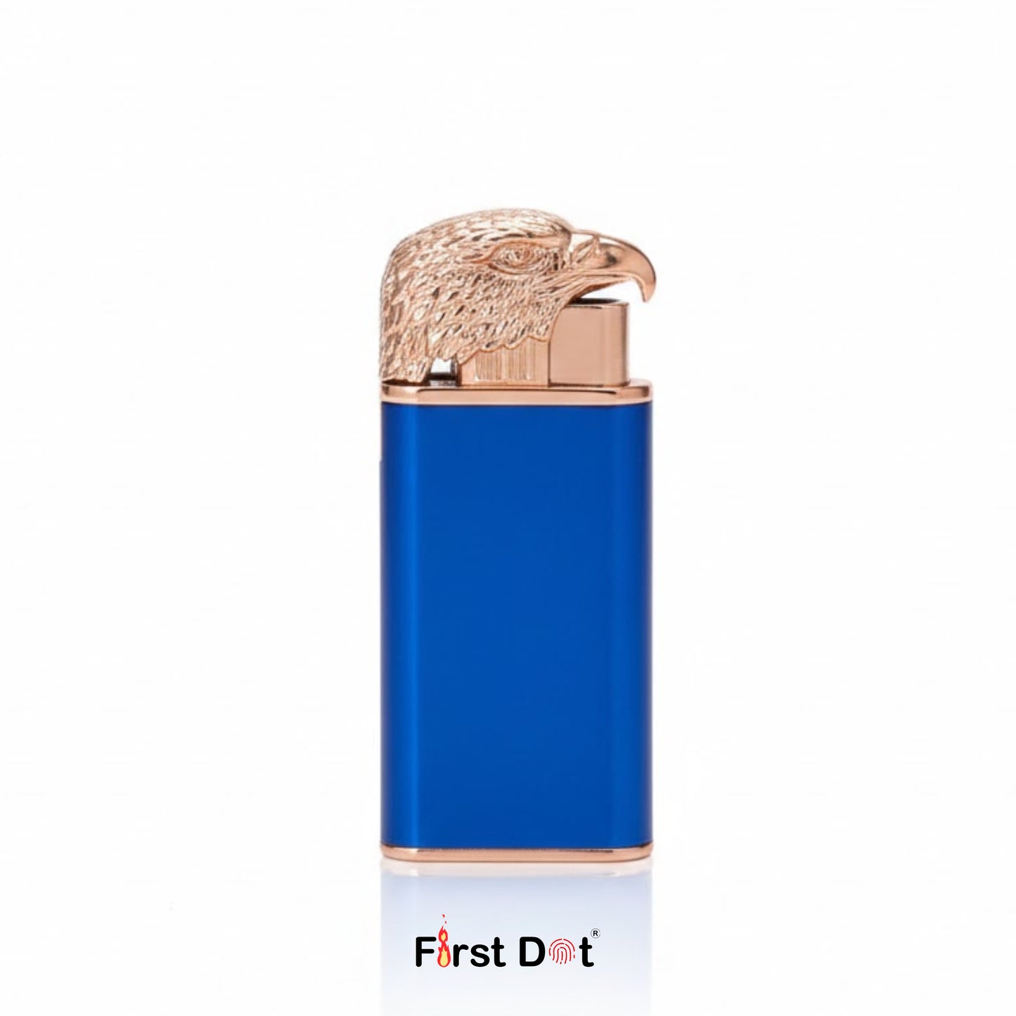 Eagle Dual Flame Wind-Resistant Metal Lighter (Blue)