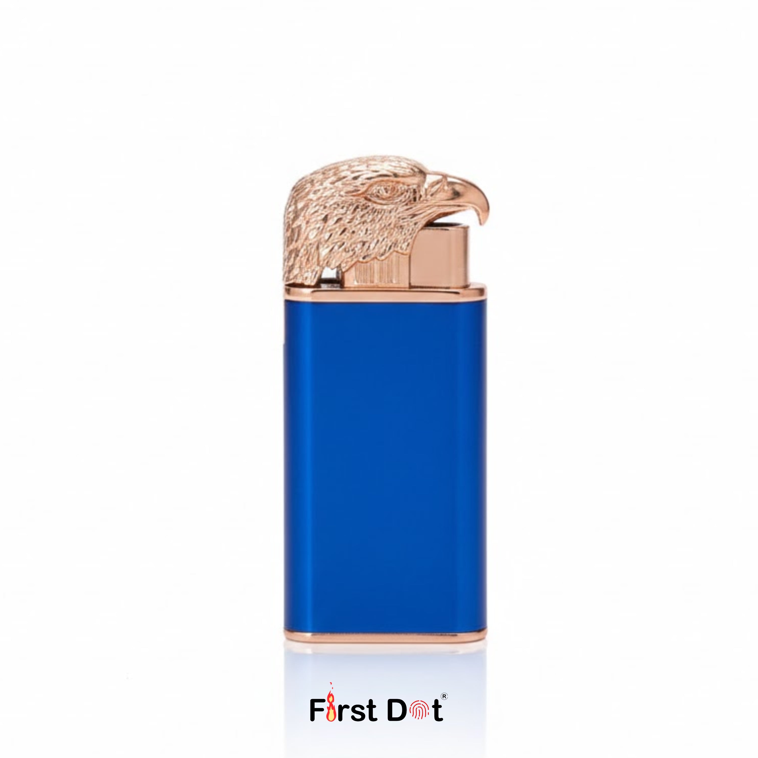 Eagle Dual Flame Wind-Resistant Metal Lighter (Blue)