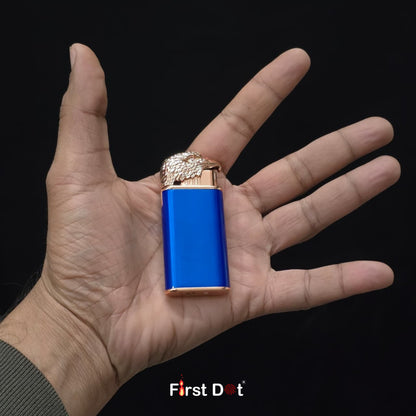 Eagle Dual Flame Wind-Resistant Metal Lighter (Blue)