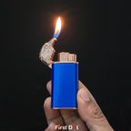 Eagle Dual Flame Wind-Resistant Metal Lighter (Blue)