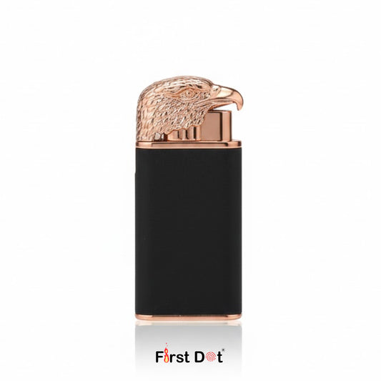 Eagle Dual Flame Wind-Resistant Metal Lighter (Matte Black)