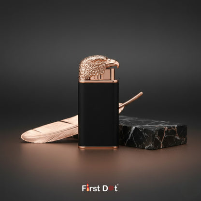 Eagle Dual Flame Wind-Resistant Metal Lighter (Matte Black)