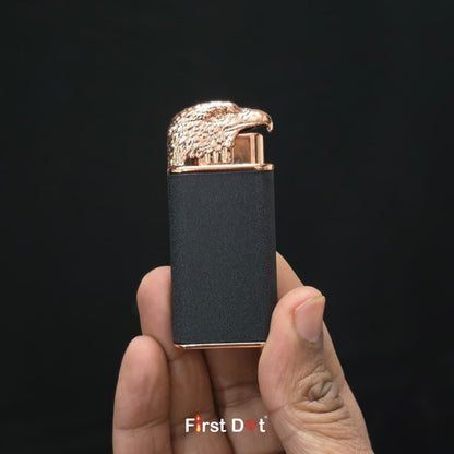 Eagle Dual Flame Wind-Resistant Metal Lighter (Matte Black)