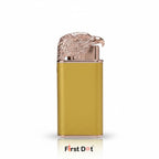 Eagle Dual Flame Wind-Resistant Metal Lighter (Matte Gold)