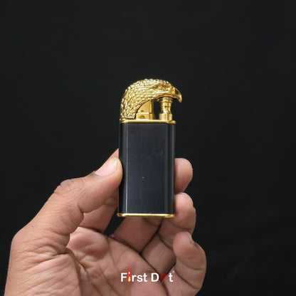 Eagle Head Dual Flame Wind-Resistant Metal Lighter (Black)