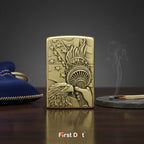 Eagle Liberty Engraved Metal Cigarette Lighter