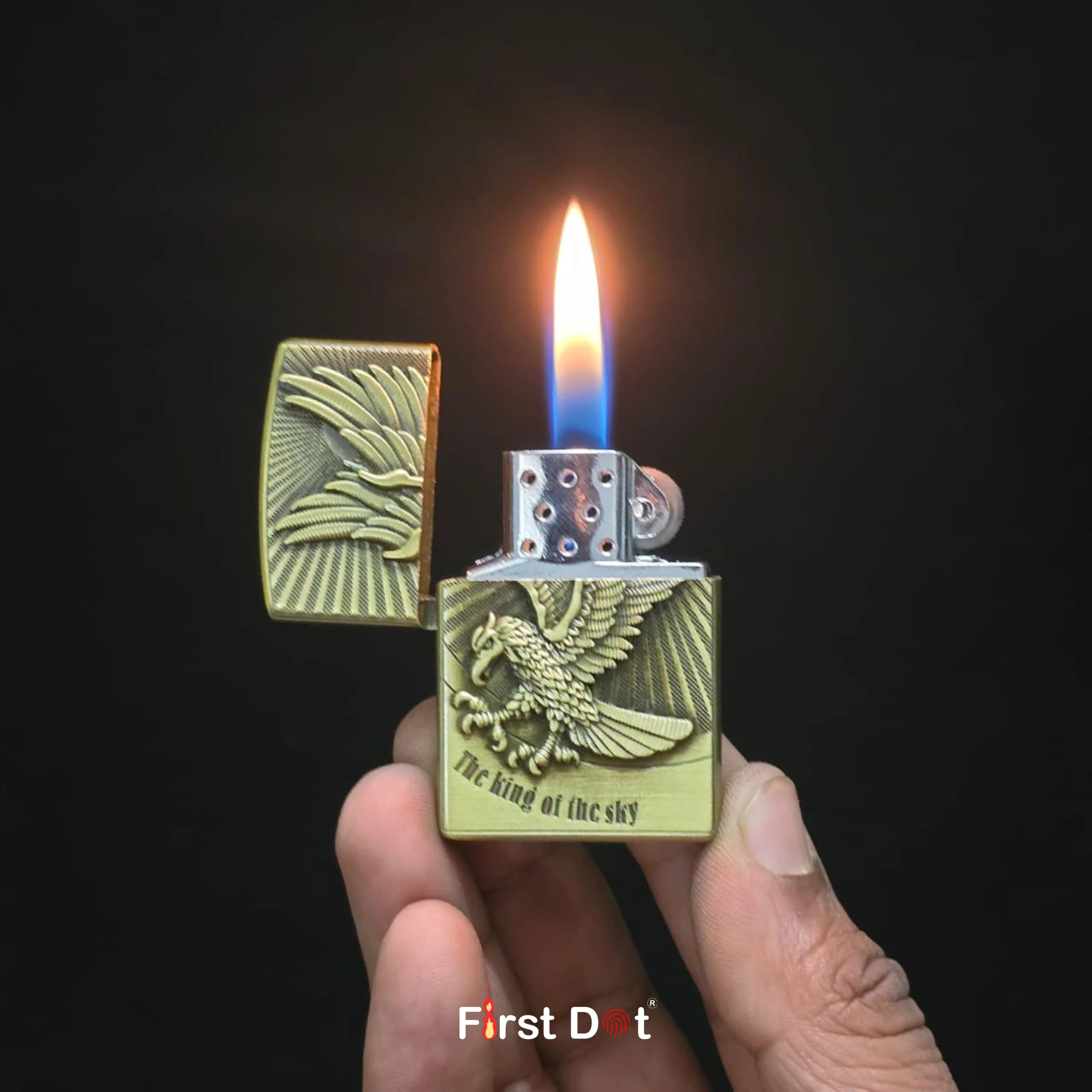 Eagle Embossed Cigarette Lighter King of the Sky Edition