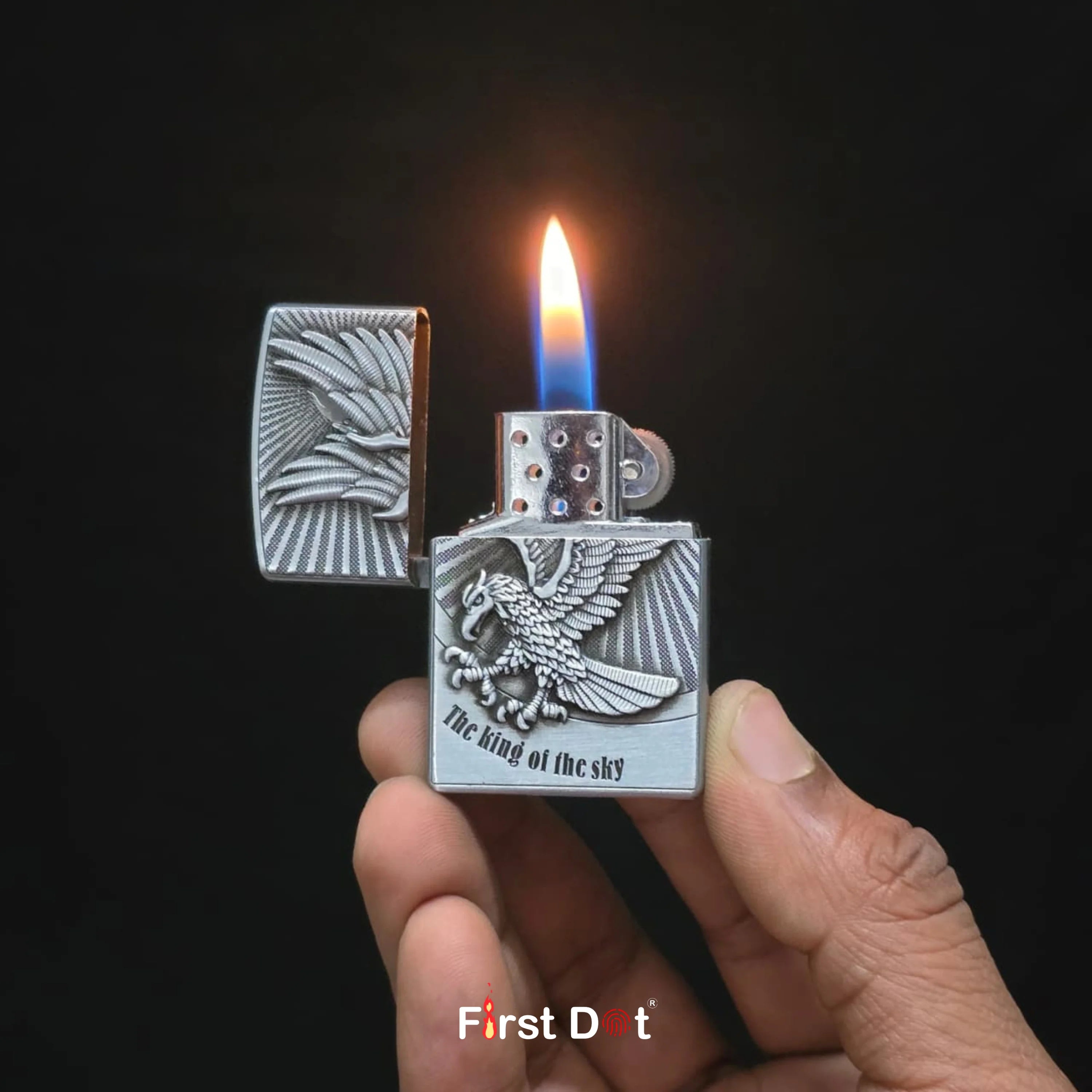 Eagle Embossed Cigarette Lighter King of the Sky Edition
