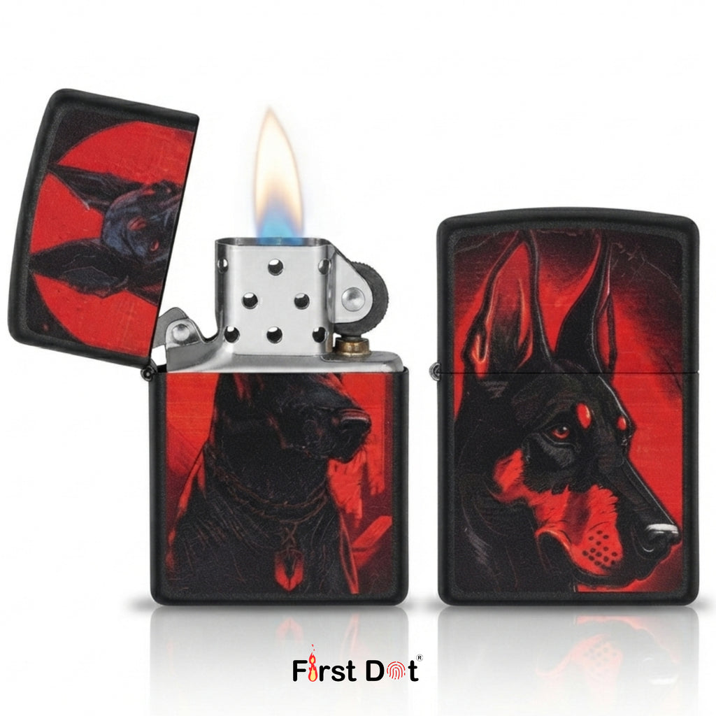 First Dot Fierce Doberman Lighters Pack of 2