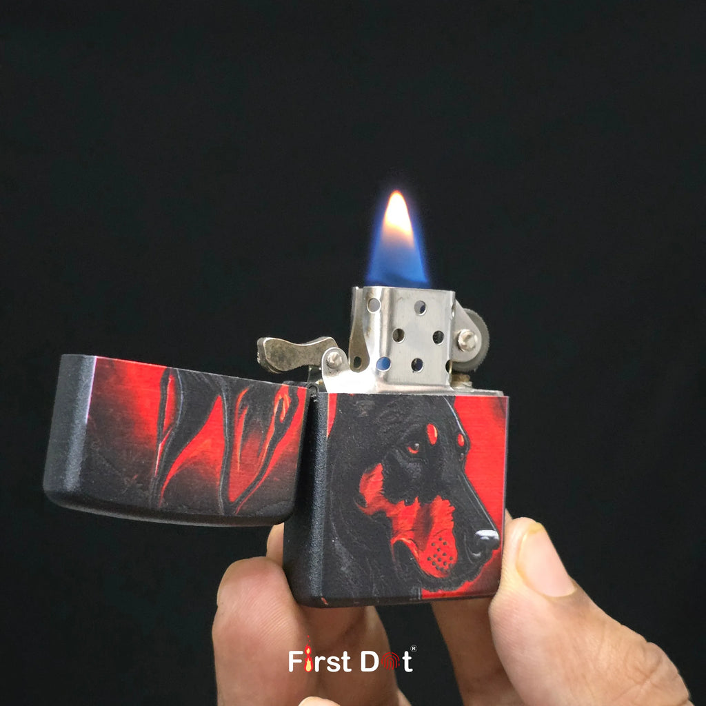 First Dot Fierce Doberman Lighters Pack of 2