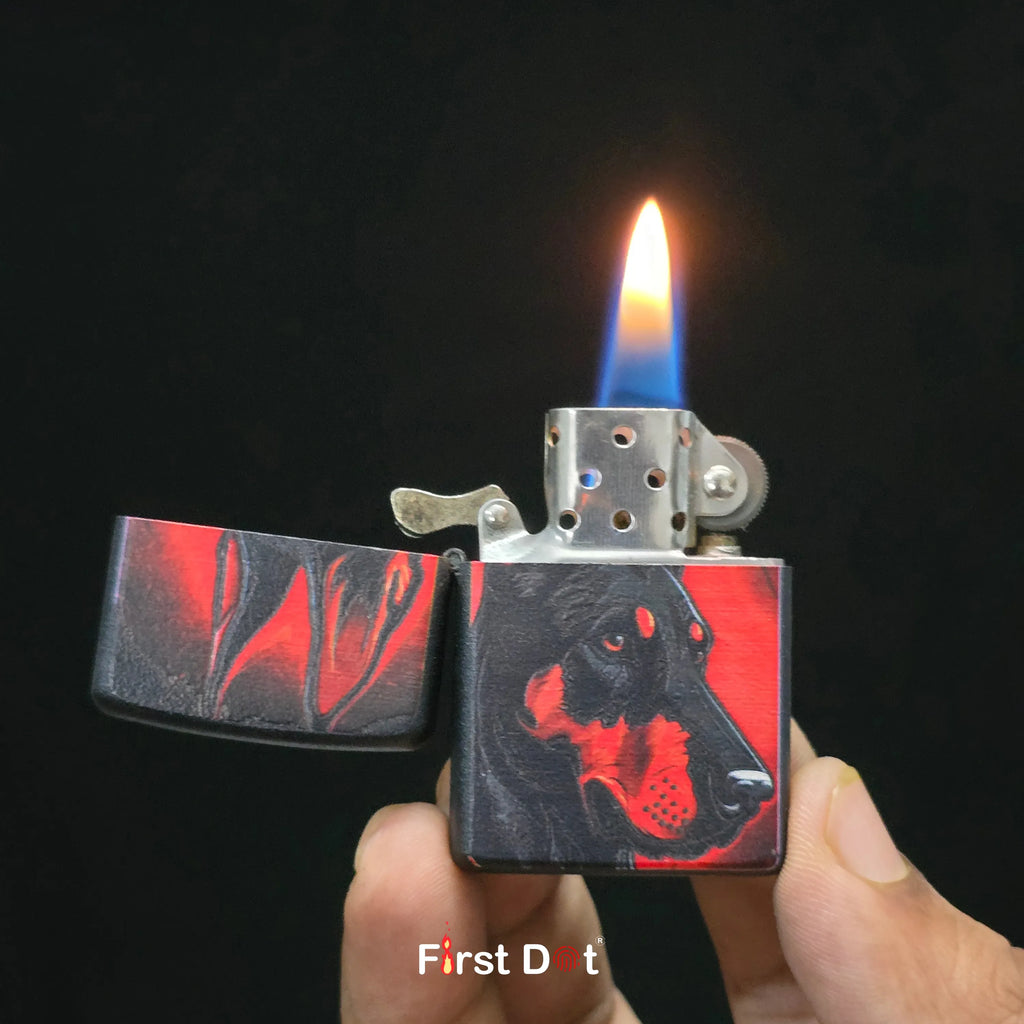 First Dot Fierce Doberman Lighters Pack of 2