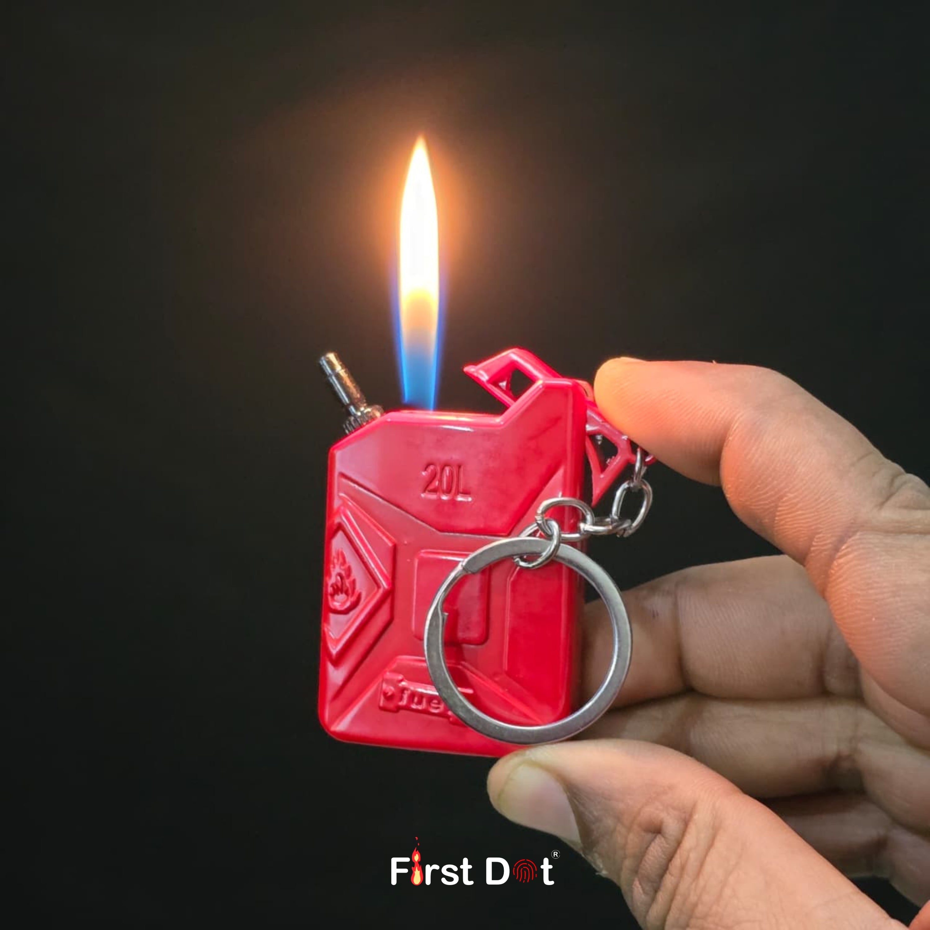 Fuel Can Keychain Cigarette Lighter