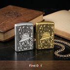 First Dot Gambling Skull Classic Windproof Lighter
