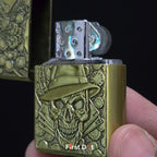 First Dot Gambling Skull Classic Windproof Lighter