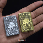 First Dot Gambling Skull Classic Windproof Lighter