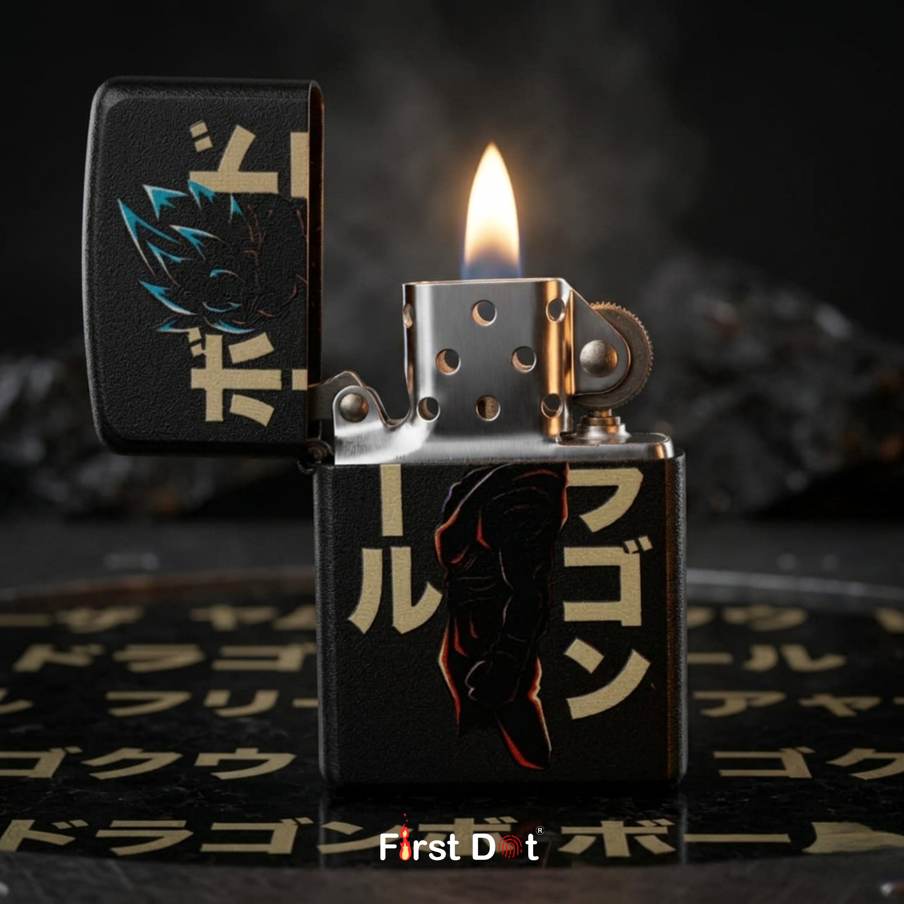 First Dot Goku Anime Series Windproof Cigarette Lighter