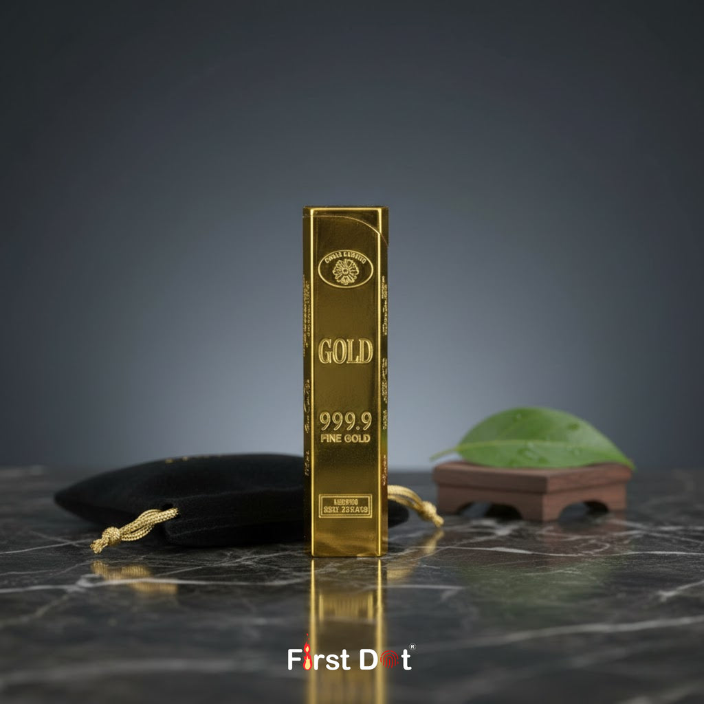 Classic Gold Bar Butane Gas Lighter