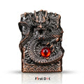 Dragon Vintage Cigarette Lighter Kerosene Fuel – Unique Fancy Antique Windproof Flint Smoking Lighter for Men 
