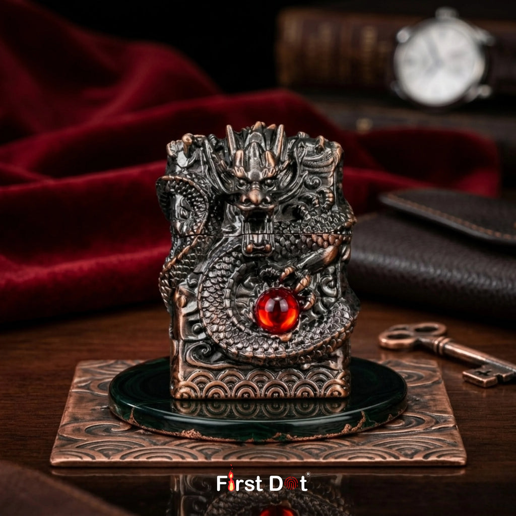 God Dragon Vintage Cigarette Lighter (Free 50ml fuel)
