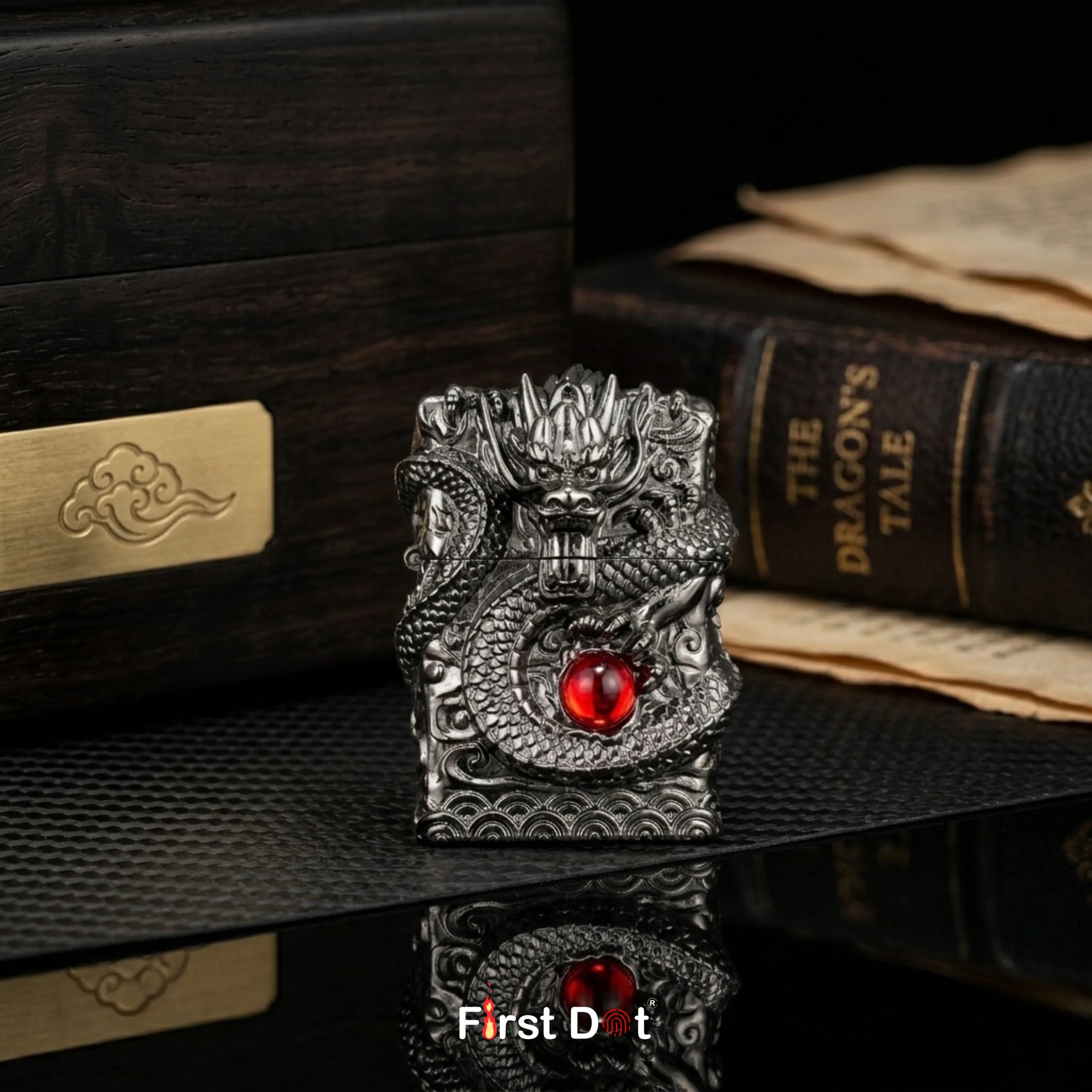 God Dragon Vintage Cigarette Lighter (Free 50ml fuel)