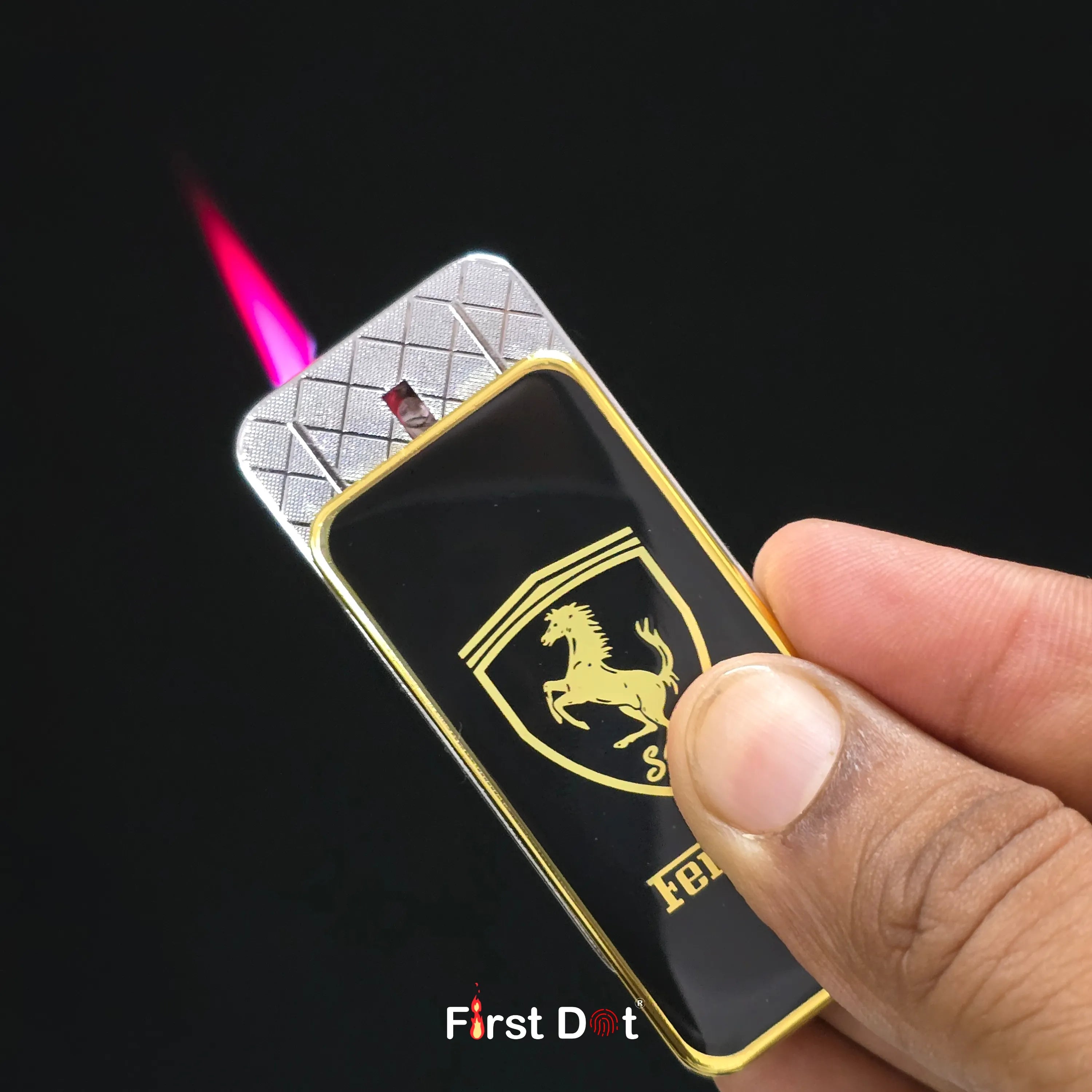 First Dot Car-Inspired Windproof Jet Lighter - Fancy Cigarette Lighter