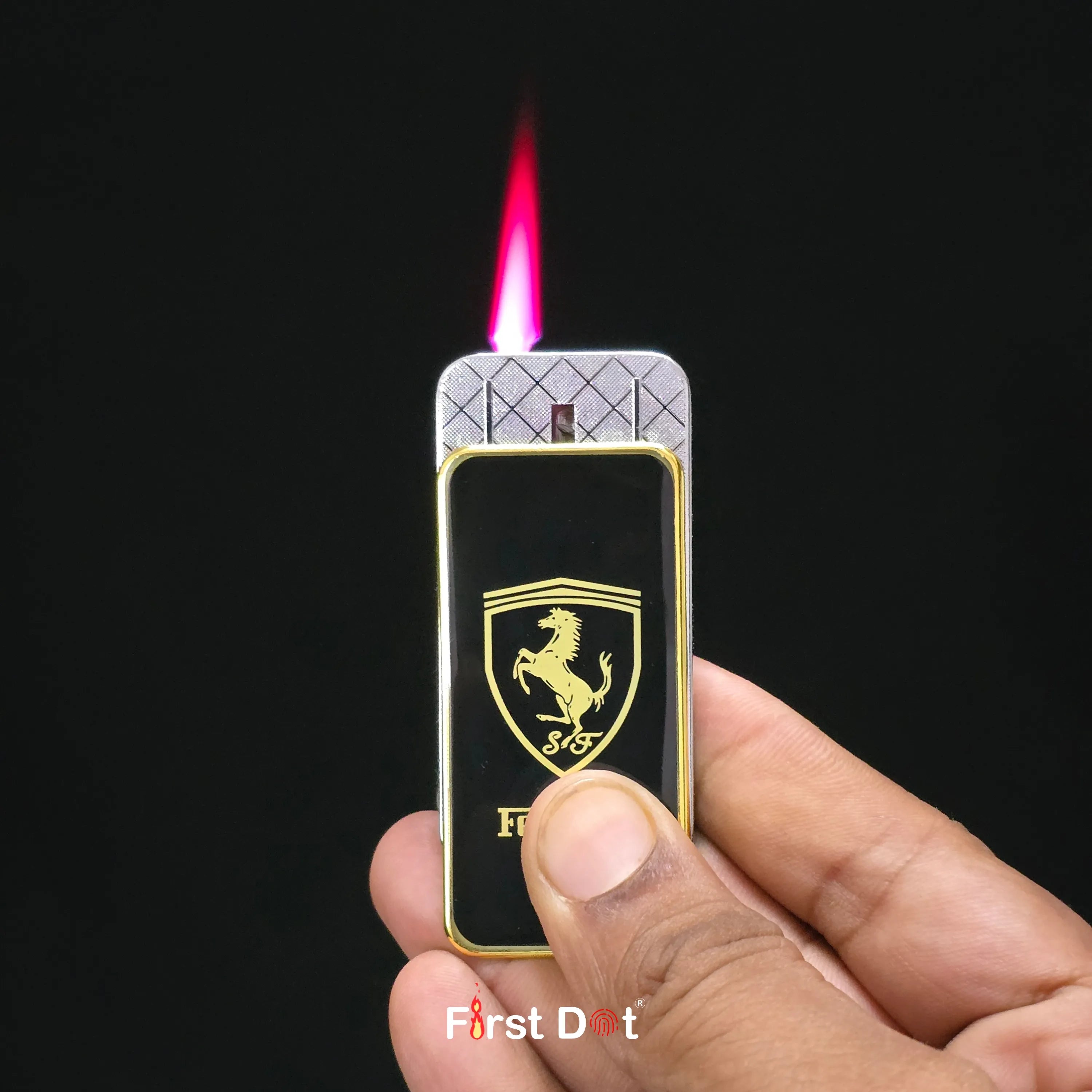 First Dot Car-Inspired Windproof Jet Lighter - Fancy Cigarette Lighter