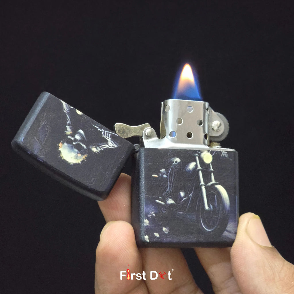 First Dot Gothic Grim Reaper & Raven Tarot Skull Lighters Pack of 2