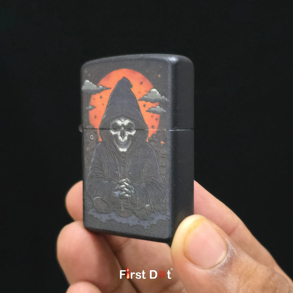 First Dot Gothic Grim Reaper & Skeleton Lighters Pack of 2