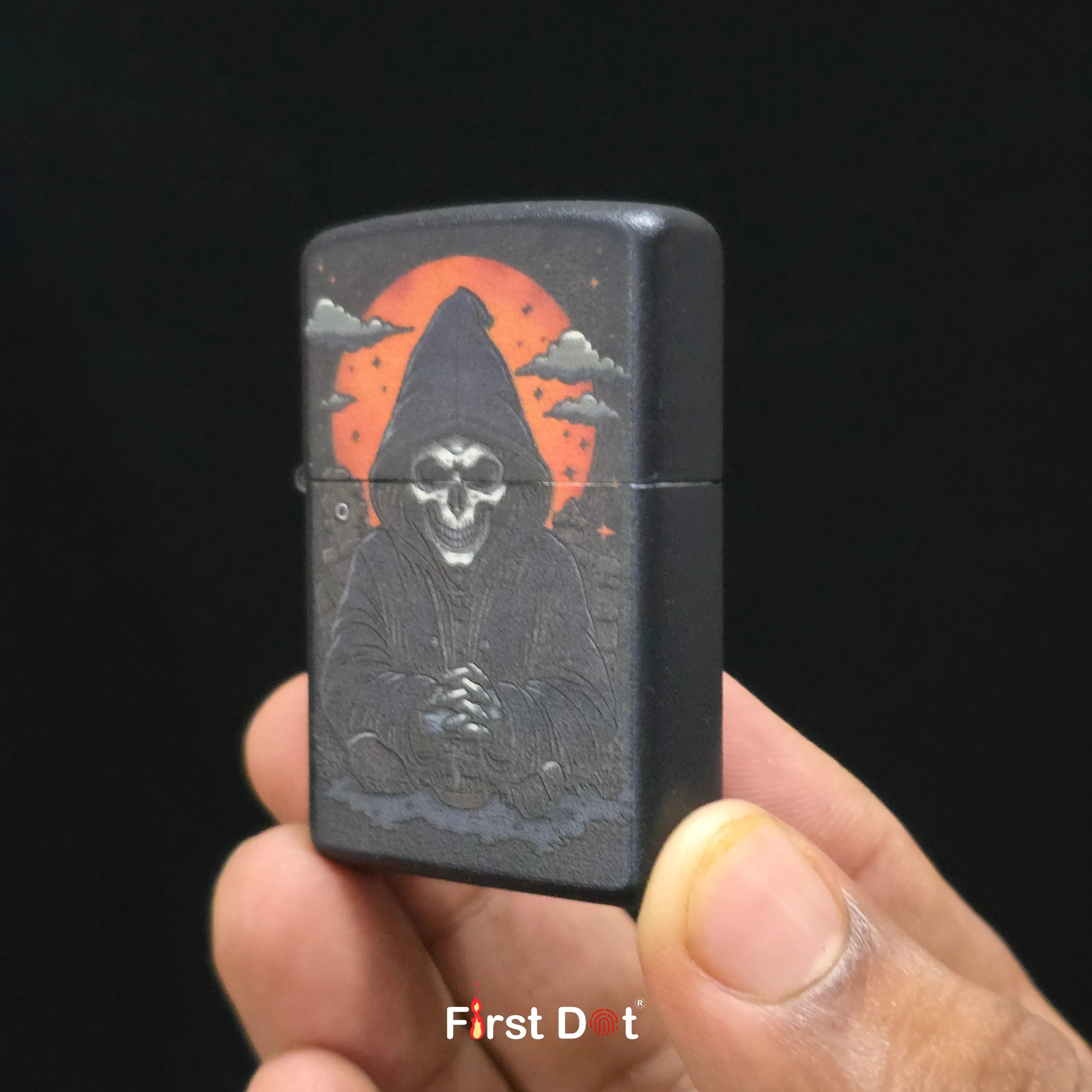 First Dot Gothic Grim Reaper & Skeleton Lighters Pack of 2