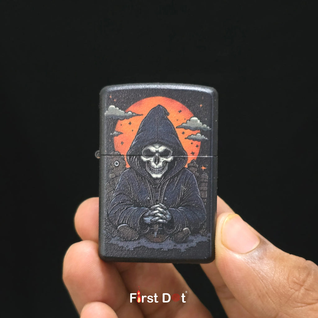 First Dot Gothic Grim Reaper & Skeleton Lighters Pack of 2