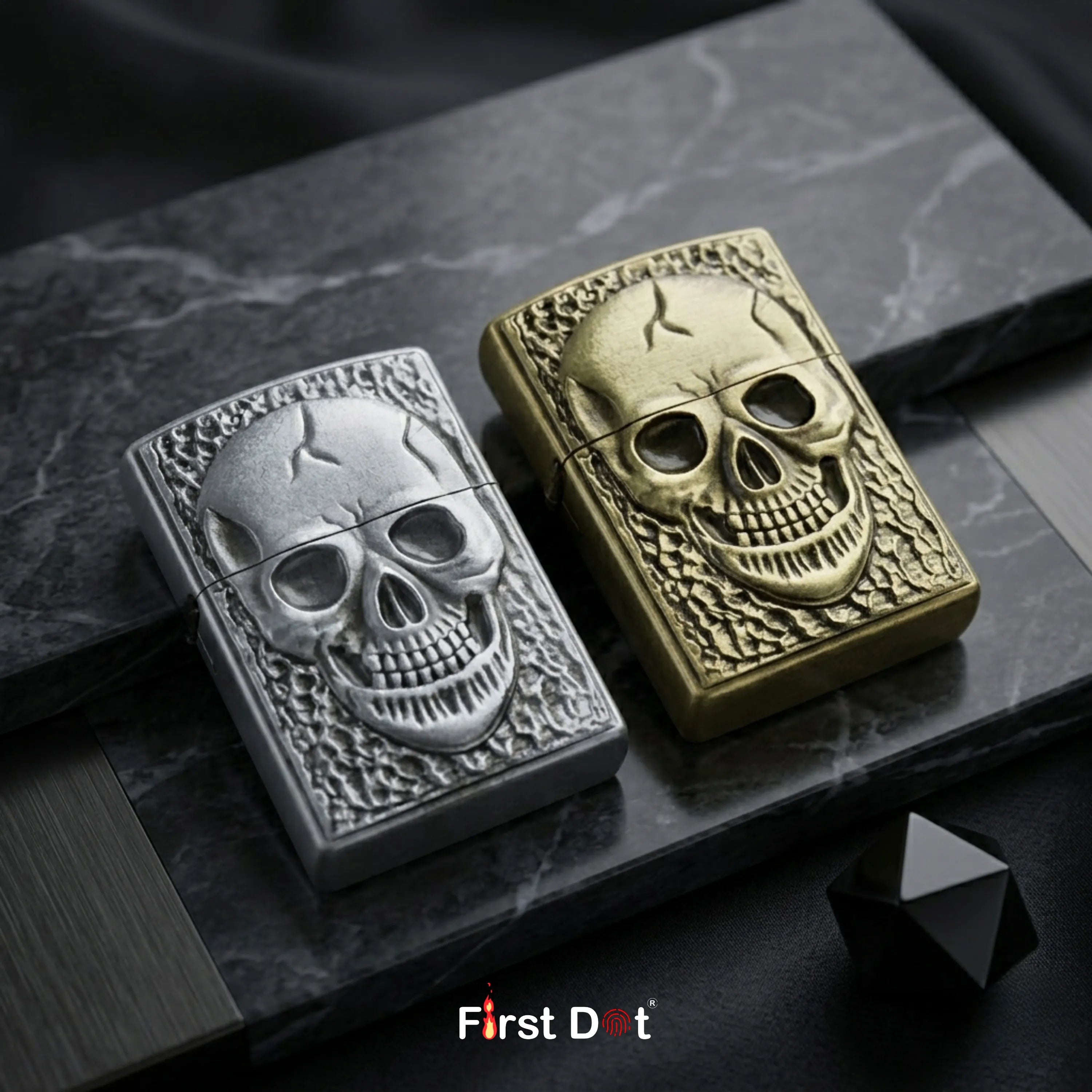 First Dot Gothic Lighter | Windproof Flip Top Lighter